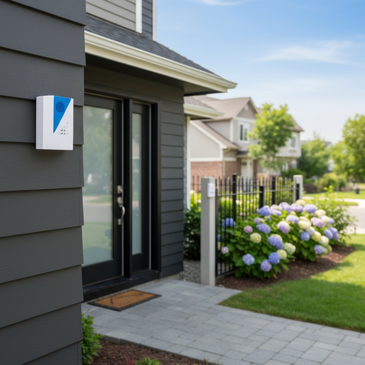 Sonerię wireless montată pe casă