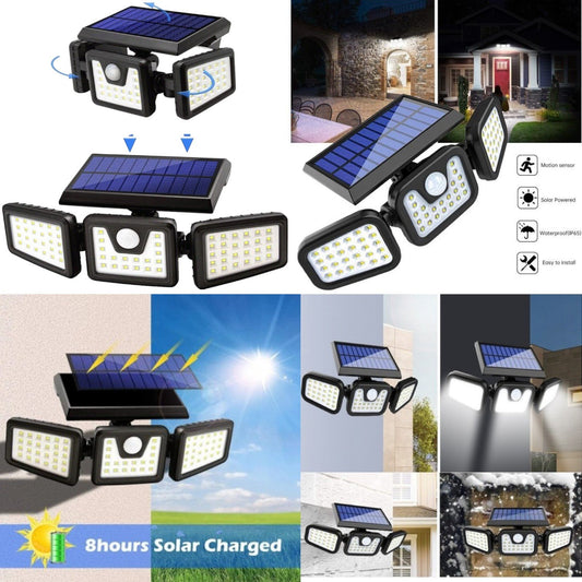 Lampă Solară LED cu Senzor de Mișcare - Iluminare Inteligentă