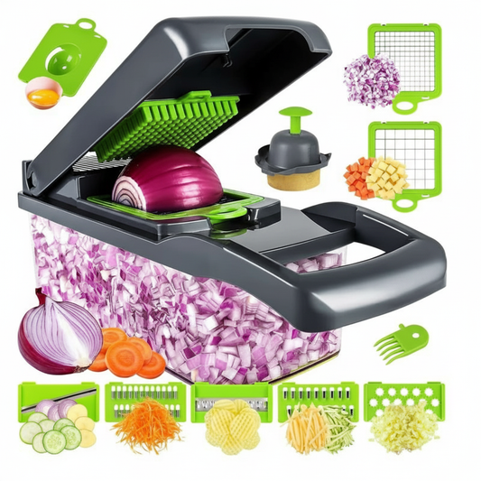 Tocător Multifuncțional de Legume - Pregătește Mâncarea în Câteva Secunde!